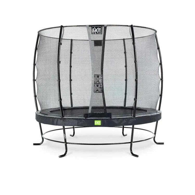 Trampoline - EXIT Elegant (incl. economy veiligheidsnet) - 253 cm - Zw