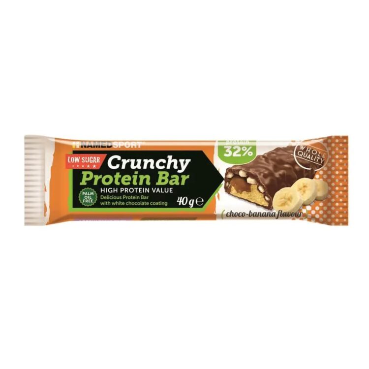 Crunchy Proteinbar - NAMEDSPORT - Doos van 24 stuks - Choco Banaan
