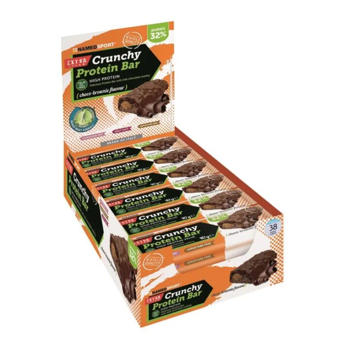 Crunchy Proteinbar - NAMEDSPORT - Doos van 24 stuks - Choco Brownie