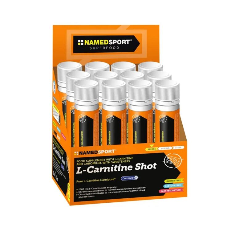 Energy Shot - NAMEDSPORT Acetyl L-Carnitine - Doos van 20 stuks