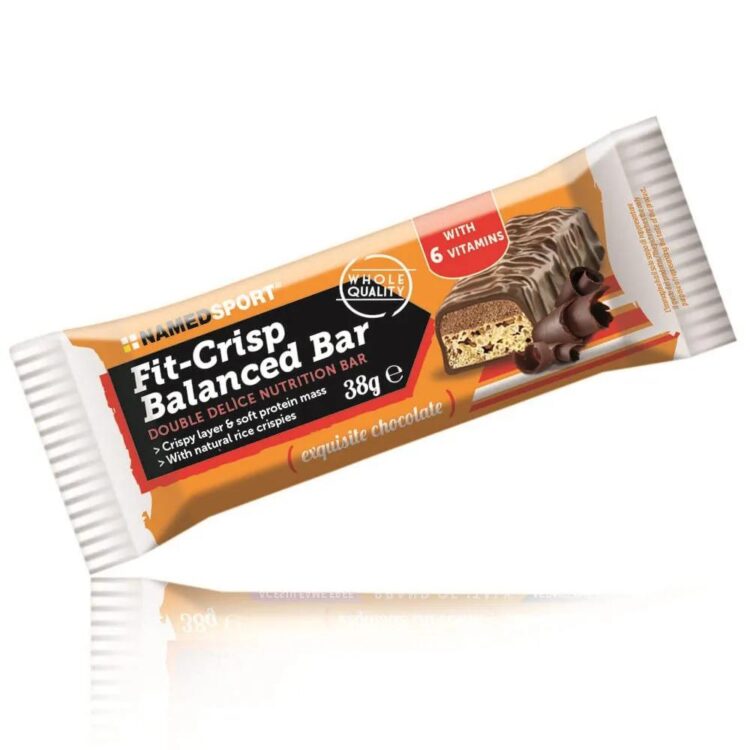 Proteinbar - NAMEDSPORT Fit Crisp Balanced Bar - 1 x 38 gram - Chocola