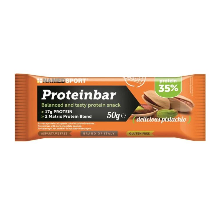 Proteinbar - NAMEDSPORT - Doos van 12 stuks - Pistache