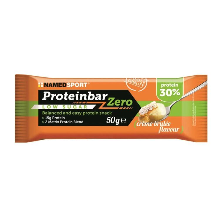 Proteinbar Zero - NAMEDSPORT - 1 x 50 gram - Creme brulee