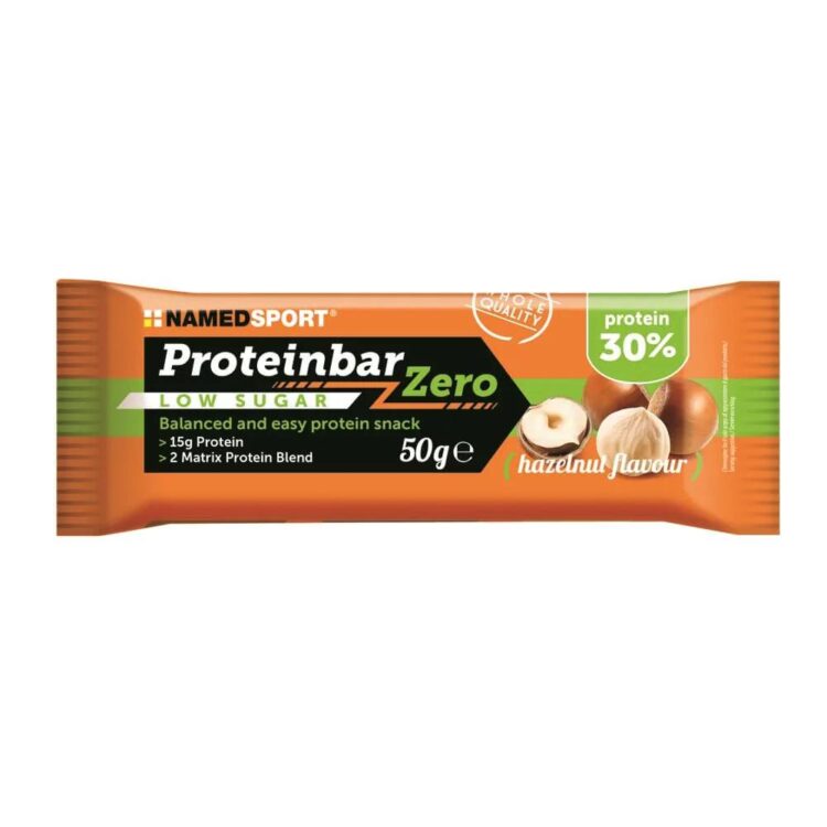 Proteinbar Zero - NAMEDSPORT - Doos van 12 stuks - Hazelnoot