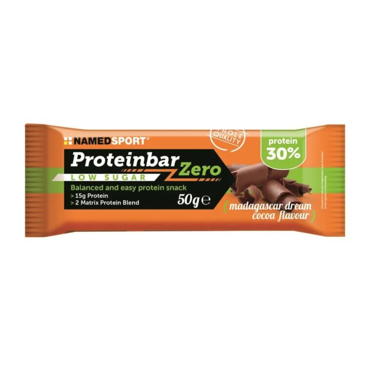 Proteinbar Zero - NAMEDSPORT - Doos van 12 stuks - Madagascar Dream Ca