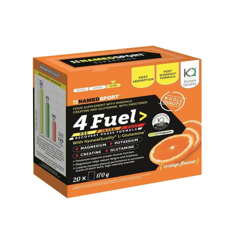 Sportdrank - NAMEDSPORT 4Fuel - Doos met 20 zakjes - Sinaasappel