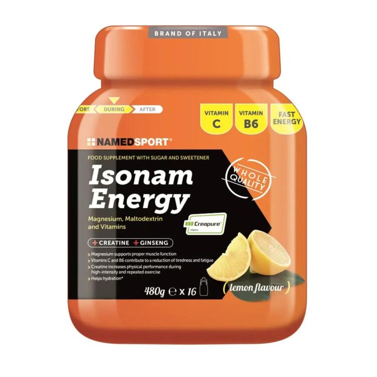 Sportdrank - NAMEDSPORT Isonam Energy - 480 gram - Citroen