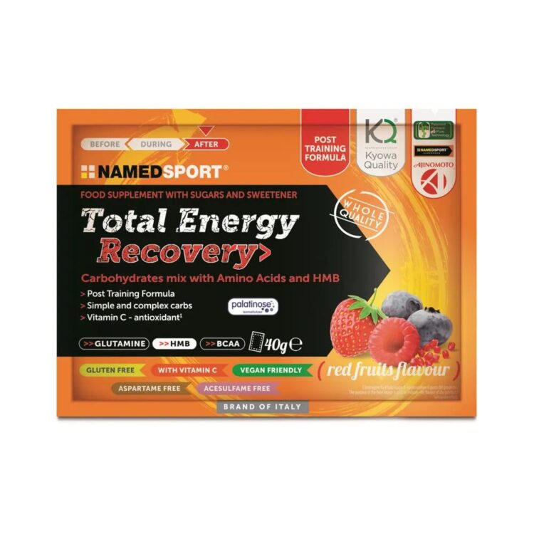 Sportdrank - NAMEDSPORT Total Energy Recovery - 1 x 40 gram - Rode vru