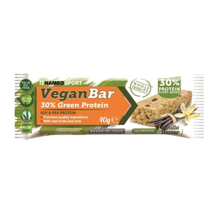 Vegan Proteinbar - NAMEDSPORT - 1 x 40 gram - Vanille