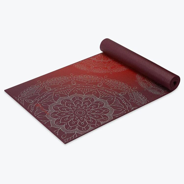 Yogamat - Gaiam Premium Metallic Sunset - Rood