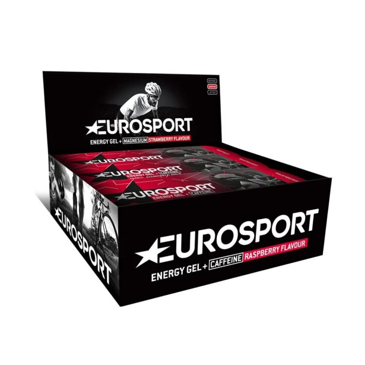 Sportgel - Eurosport Energy & Cafeïne - Framboos - Doos van 20 stuks