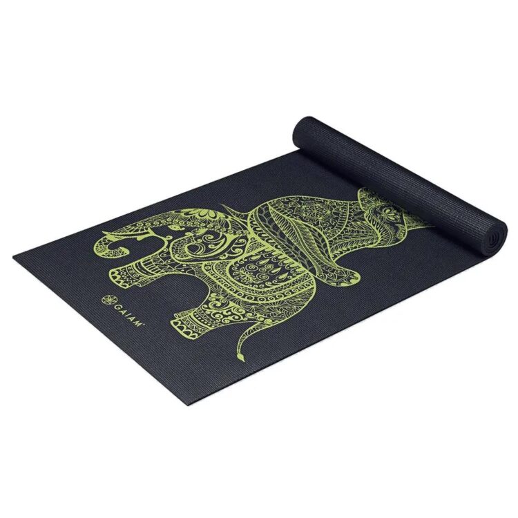 Yogamat - Gaiam Premium Tribal Wisdom - Zwart