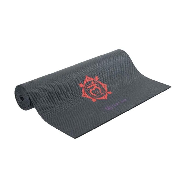 Yogamat - Gaiam Premium Black Chakra - Zwart