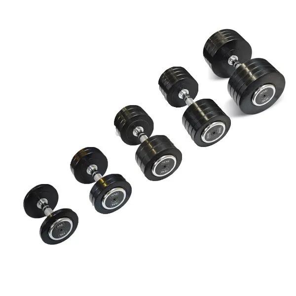 Rubberen Dumbbells - Bodytrading Pro Style - 2 x 24 kg