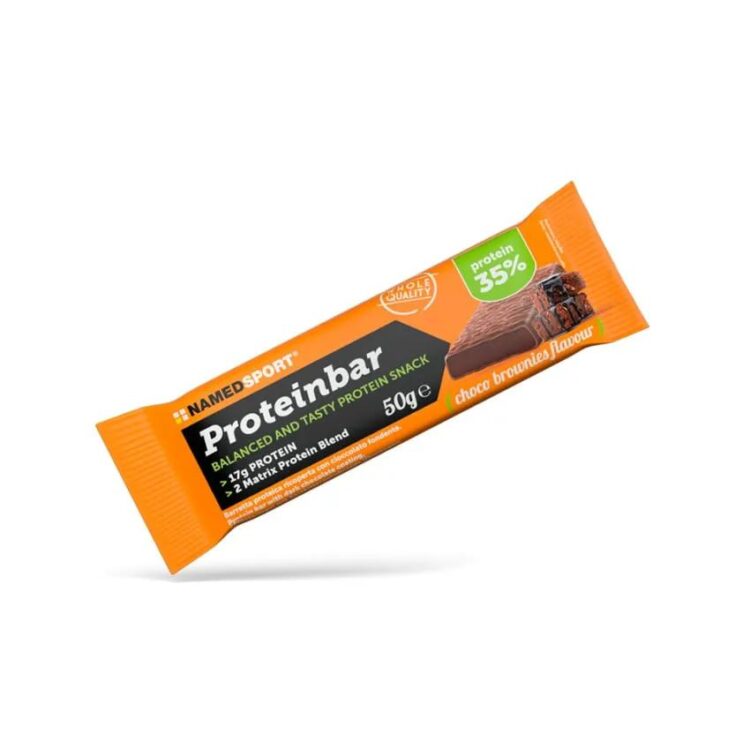 Proteinbar - NAMEDSPORT - 1 x 50 gram - Choco Brownie - THT 30 april 2