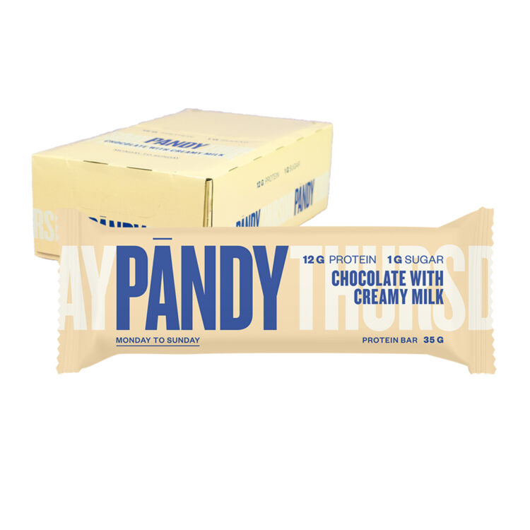 Eiwitreep - Pandy Protein Bar - Melkchocolade - Doos van 18 stuks