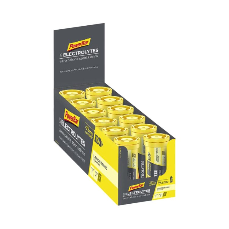 Sportdrank - PowerBar Electrolyte Tabs - Citroen Tonic - Doos van 12 s