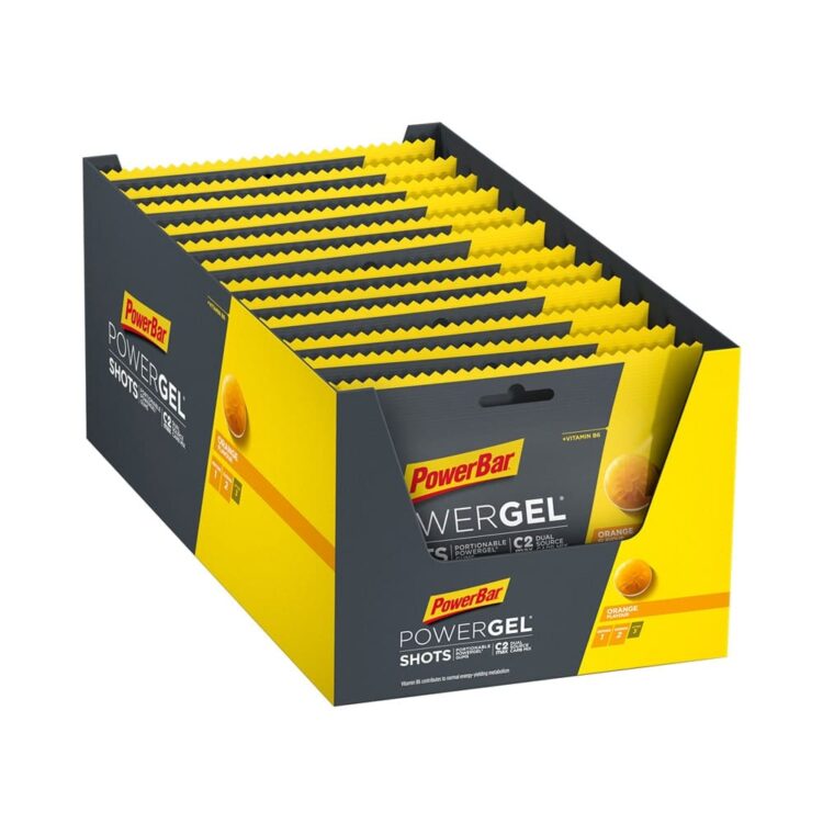 Sportgel - PowerBar Shots - Sinaasappel - Doos van 24 stuks