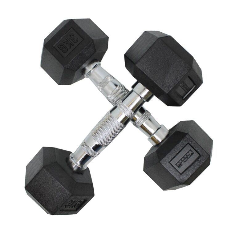 Hexa Dumbbells - Focus Fitness - 2 x 3 kg