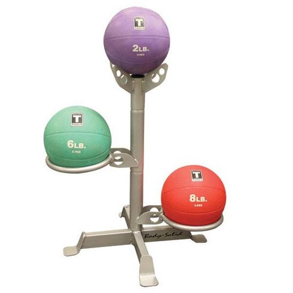 Opbergsysteem - BodySolid GMR5 Medicine Ball Rack - 3 Medicine Ballen